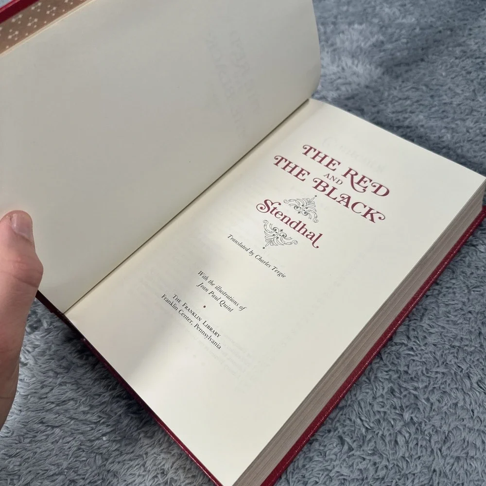 Franklin Library The Red and The Black by Stendhal 1982 Decorative Book Leather